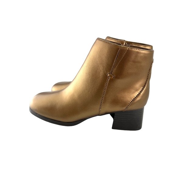 AJ Valenci Bronze Ankle boots, Women’s Size 7 Medium - Picture 4 of 9